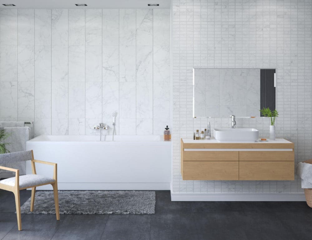 Large Tile Effect PVC Bathroom Panels